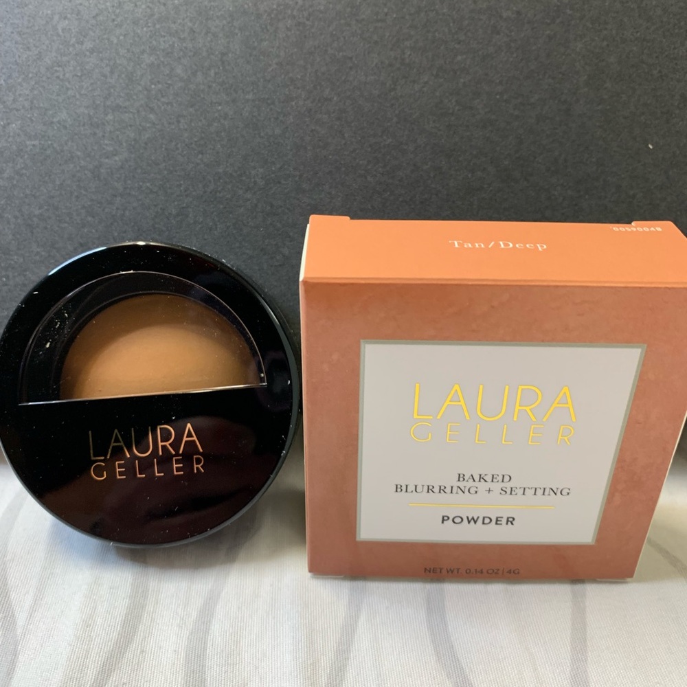 New Laura Geller Baked Blurring + Setting Powder Tan/Deep